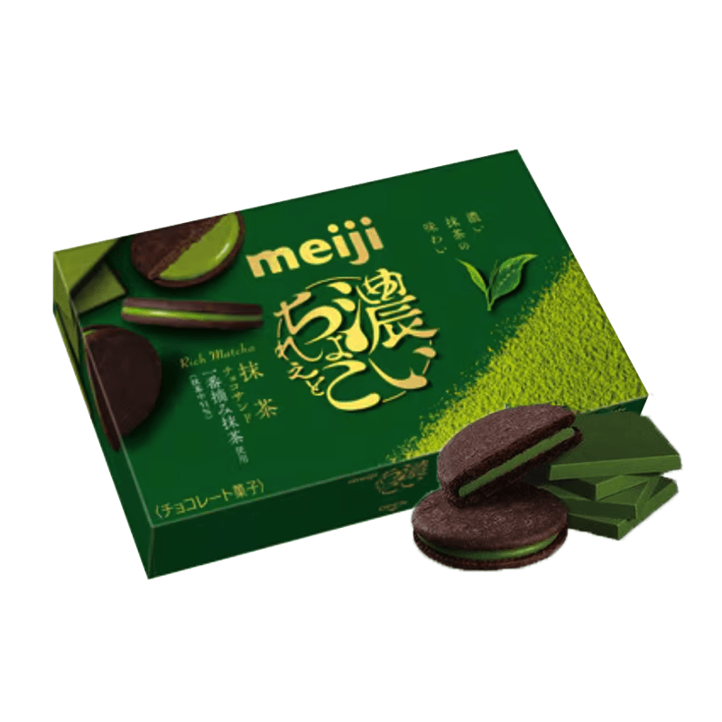 MEIJI Rich Matcha Chocolate Biscuit