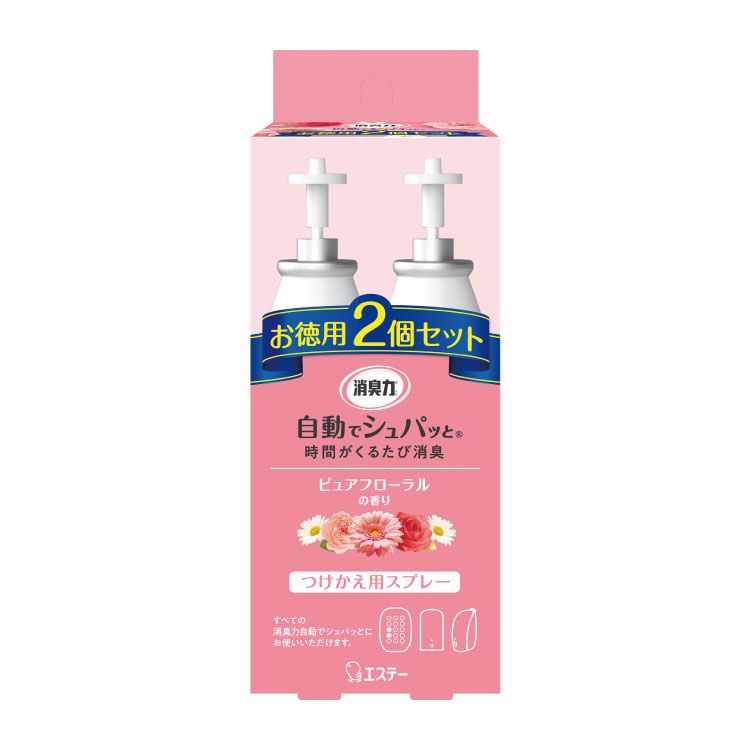 S.T. CORPORATION Automatic Deodorizing Air Freshener Refills (Floral Fragrance) 39ml x2