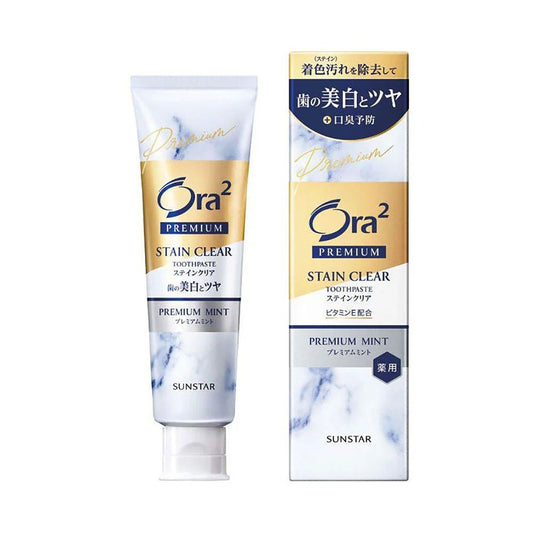 SUNSTAR Ora2 Premium Stain Clear Toothpaste (Premium Mint) 100g